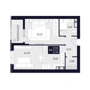 1-комнатная квартира