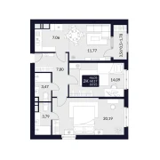 2-х комнатная квартира